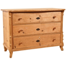 Antique German Louis Philippe Chest of Drawers in Pine, c. 1850
