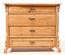 German Louis Philippe Chest of Drawers in Pine, c. 1850