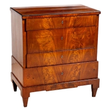 Biedermeier Chest of Drawers in Mahogany, Denmark, c. 1815