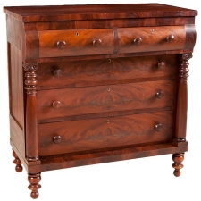 American Empire Chest of Drawers, Philadelphia, c. 1830