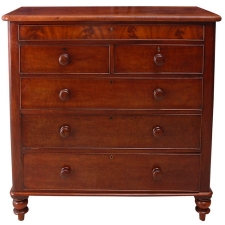 English Chest of Drawers in Mahogany, c. 1850
