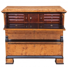 Biedermeier Drawer-Front Secretary in Birch, Sweden, circa 1830