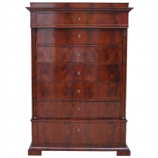 Biedermeier Tall Chest of Drawers, Northern Europe, c.1820
