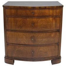 Small Empire/Biedermeier Chest of Drawers in Mahogany, Denmark, circa 1820