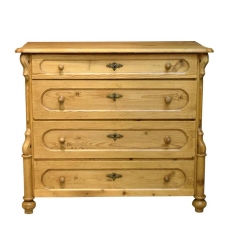 German Louis Philippe Chest of Drawers in Pine, circa 1850