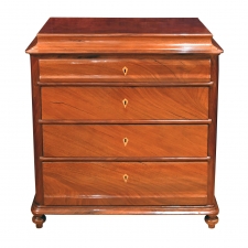Antique Empire / Biedermeier Chest of Drawers in West Indies Mahogany, Denmark, circa 1830