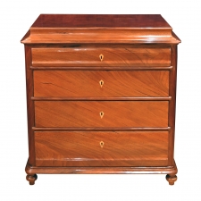 Antique Empire / Biedermeier Chest of Drawers in West Indies Mahogany, Denmark, circa 1830