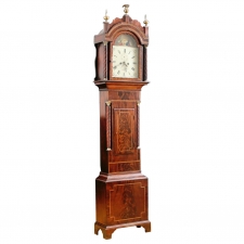 Tall Case Clock by Nathaniel Edgecombe in Mahogany, Bristol England, c.1835