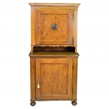Antique Provincial Cupboard with Original Faux-Bois Painted Finish, circa 1830