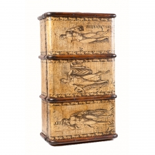 Early 20th Century  British Steamer Trunk