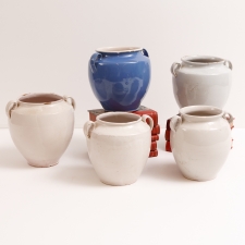 Collection of Antique Confit Pots