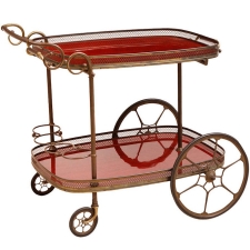 French Vintage Tea/Liqueur Cart, c. 1935
