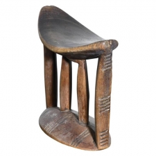 Traditional Primitive Tribal Sidamo People Headrest of Mid Southern Ethiopia