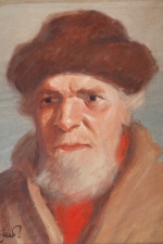 "Portrait of Seaman", Oil on Canvas, Signed Herskind