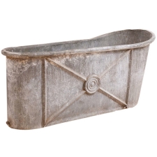 French Empire Bath Tub with Embossed Design, c. 1800