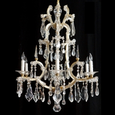 Antique Maria Thersea 6 light Cut Glass Chandelier