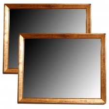 Pair of French Antique Giltwood Mirrors, c. 1900