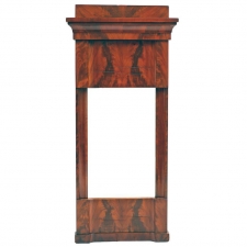 Biedermeier Mirror in Mahogany with Original Glass, Germany, c. 1825