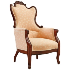 Scandinavian Bergere in Mahogany, 1860