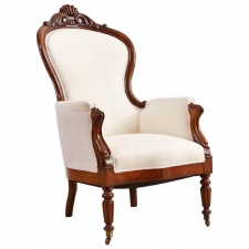 Louis Philippe Fauteuil in Mahogany, France, c. 1835