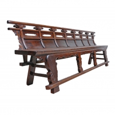 Long Chinese Shanxi Bench in Elm, circa 1780-1820