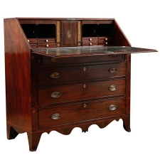 English Hepplewhite Fall-Front Secretary in Mahogany