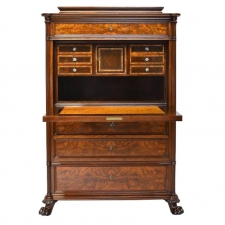 Early 19th Century Scandinavian Empire Fall-Front Secretary in Mahogany, c. 1825