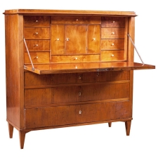 Gustavian Fall-Front Secretary in Birch, c. 1800