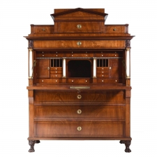 Very Fine Neoclassical Empire Swedish Secretary by Johan Högman, circa 1814