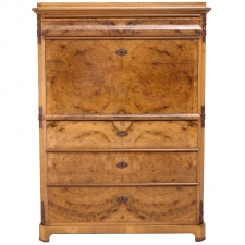 Karl Johan Walnut Fall-Front Secretary, circa 1845