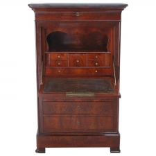 Classic French Charles X Mahogany Secretary, circa 1825