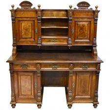 19th Century North German Gründerzeit Desk in Walnut