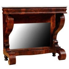 American Empire Pier Table in the Grecian Style in Mahogany, c. 1825