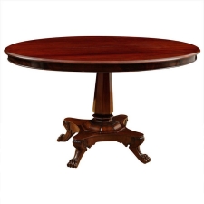 Oval Center Table in Cuban Mahogany