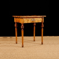 Antique Side Table in Birch, Northern Europe, c. 1870