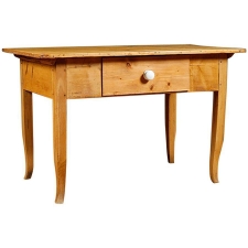 Pine Table with Drawer, circa 1825