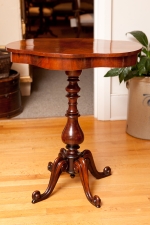 Side Table in Mahogany with Turtle-Top, c. 1850