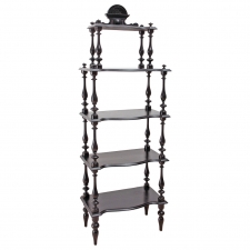 Napoleon III Etagère or What-not in Ebonized Wood, circa 1870