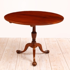 Swedish Antique Tilt Top Center Pedestal Table