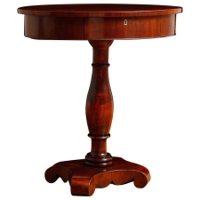 Oval Table with drawer in mahogany, Northern Europe, c. 1900