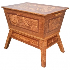 American Dough Box or Chest in Faux Bois Finish, circa 1900